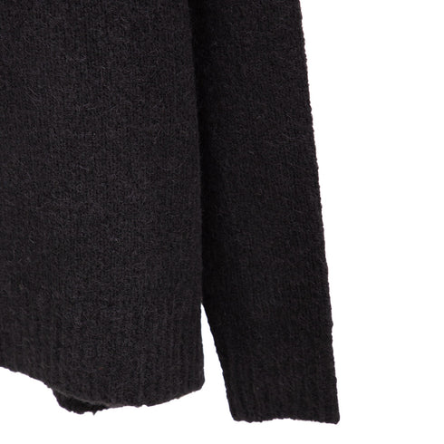 Norse Projects Rasmus Relaxed Brushed V Neck Sweater Black N45-0617 Degli Uberti